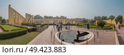 Jantar Mantar - the observatory, built in 1727-1734 gg. Rajput by Maharaja Sawai Jai Singh in which he founded shortly before the city of Jaipur. Стоковое фото, агентство Ingram Publishing / Фотобанк Лори