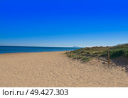 Tavernes de Valldigna beach in Valencia at Mediterranean sea of spain. Стоковое фото, агентство Ingram Publishing / Фотобанк Лори