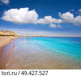 Alicante Postiguet beach in Costa Blanca of Spain. Стоковое фото, агентство Ingram Publishing / Фотобанк Лори