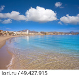 Campello of Alicante Carrer de la Mar beach in Spain at Costa Blanca. Стоковое фото, агентство Ingram Publishing / Фотобанк Лори