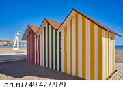 Campello of Alicante Carrer de la Mar beach in Spain at Costa Blanca. Стоковое фото, агентство Ingram Publishing / Фотобанк Лори