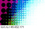 Wide format abstract background, trendy halftone effect. Stipple effect. Retro composition rhythmic bright dotted tiles. Full HD 4K colorful wallpaper. Pace for text. Vector EPS10 with transparency. Wide format abstract background, vector. Стоковая иллюстрация, агентство Ingram Publishing / Фотобанк Лори