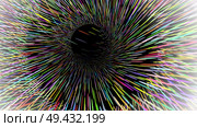 Wide format abstract background, gradient effect. Stipple effect. Rhythmic noise grain texture. Black background. Full HD 4K wallpaper with colorful strokes. Vector EPS10 with transparency. widescreen background, grain texture, vector abstract illustration. Стоковая иллюстрация, агентство Ingram Publishing / Фотобанк Лори