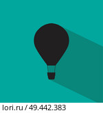 Hot air balloon icon. Flat style vector illustrations with shadows. Стоковая иллюстрация, агентство Ingram Publishing / Фотобанк Лори