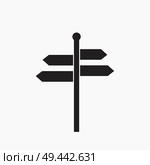signpost vector icon. Стоковая иллюстрация, агентство Ingram Publishing / Фотобанк Лори