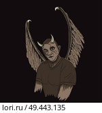 Devil head illustration. Стоковая иллюстрация, агентство Ingram Publishing / Фотобанк Лори