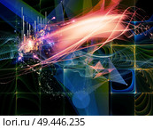 Digital Dreams series. Visually attractive backdrop made of technology background with virtual visualization components  for works on science, education, computers and modern technology. Стоковое фото, агентство Ingram Publishing / Фотобанк Лори