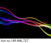 energetic waves, EPS10 with transparency and mesh. dinamyc flow, stylized  waves, vector. Стоковая иллюстрация, агентство Ingram Publishing / Фотобанк Лори