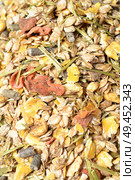 Fruity natural sportive  muesli background. for horse. Стоковое фото, агентство Ingram Publishing / Фотобанк Лори
