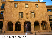 Santa Tecla old hospital facade in Tarragona of Catalonia. Стоковое фото, агентство Ingram Publishing / Фотобанк Лори