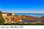 Amphitheater roman in Tarragona of Catalonia Amfiteatre. Стоковое фото, агентство Ingram Publishing / Фотобанк Лори