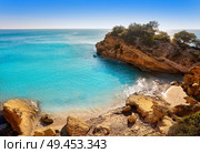 Ametlla L’ametlla de mar beach illot in Costa dorada of Tarragona in Catalonia. Стоковое фото, агентство Ingram Publishing / Фотобанк Лори