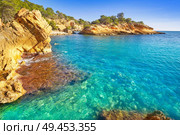 Ametlla L’ametlla de mar beach illot in Costa dorada of Tarragona in Catalonia. Стоковое фото, агентство Ingram Publishing / Фотобанк Лори