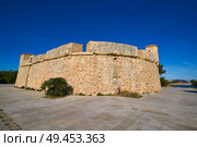Sant Jordi de Alfama castle in Ametlla de Mar of Tarragona Catalonia. Стоковое фото, агентство Ingram Publishing / Фотобанк Лори