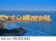 Oropesa de Mar beach La Concha playa in Castellon of Spain. Стоковое фото, агентство Ingram Publishing / Фотобанк Лори