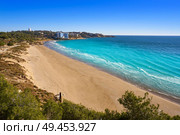 Platja Llarga Salou beach in Tarragona of Catalonia. Стоковое фото, агентство Ingram Publishing / Фотобанк Лори