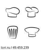 Kitchen caps set, headwear items for baker, chef cook hat, restaurant worker headdress, professional headgear of cooking staff vector illustrations.. Kitchen Caps Set Headwear Item for Baker Chef Cook. Стоковая иллюстрация, агентство Ingram Publishing / Фотобанк Лори