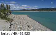 Abraham Lake, David Thompson Highway, Clearwater County, Alberta, Canada. Стоковое фото, агентство Ingram Publishing / Фотобанк Лори