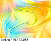 Paint In Motion. Visual Perfume series. Visually pleasing composition of vibrant flow of hues and gradients for works on art, design and technology. Стоковое фото, агентство Ingram Publishing / Фотобанк Лори