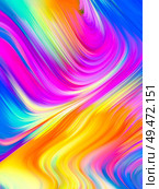 Color In Motion. Visual Perfume series. Composition of vibrant flow of hues and gradients for subject of art, design and technology. Стоковое фото, агентство Ingram Publishing / Фотобанк Лори