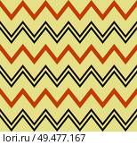 Seamless zigzag vector pattern illustration. Стоковая иллюстрация, агентство Ingram Publishing / Фотобанк Лори