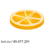 Lemon citron slice citrus piece segments of juicy sour fruit icon closeup. Sliced plant used as seasoning for salads ripe product isolated on vector. Lemon Citron Citrus Closeup Vector Illustration. Стоковая иллюстрация, агентство Ingram Publishing / Фотобанк Лори