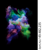 Vivid Particle. Rainbow Island series. Backdrop design of vibrant patch of hues and gradients for works on art, creativity and design. Стоковое фото, агентство Ingram Publishing / Фотобанк Лори