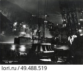 Ночная разгрузка рабочего колеса, ГЭС, 1980 г. Стоковое фото, фотограф Retro / Фотобанк Лори