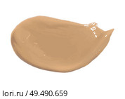 Smear of foundation lotion made with brush on white background. Vector Illustration. EPS10. Smear of foundation lotion made with brush on white background. Vector Illustration. Стоковая иллюстрация, агентство Ingram Publishing / Фотобанк Лори