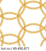 Gold Chain Jewelry Seamless Pattern Background. Vector Illustration. EPS10. Gold Chain Jewelry Seamless Pattern Background. Vector Illustration. Стоковая иллюстрация, агентство Ingram Publishing / Фотобанк Лори
