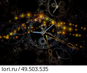 Relativity of Time. Faces of Time series. Composition of clock dials and abstract elements in association with science, education and modern technologies. Стоковое фото, агентство Ingram Publishing / Фотобанк Лори