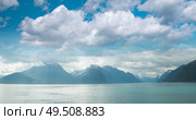 natural landscape at geirangerfjord . Norway mountain. Стоковое фото, агентство Ingram Publishing / Фотобанк Лори