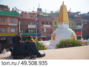 Street of the city of Kadmandu. Nepal. Himalayas. Стоковое фото, агентство Ingram Publishing / Фотобанк Лори