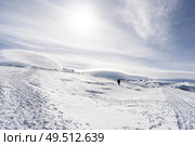 Spain, Andalusia, Granada. Ski resort of Sierra Nevada in winter, full of snow. Travel and sports concepts.. Ski resort of Sierra Nevada in winter, full of snow. Стоковое фото, агентство Ingram Publishing / Фотобанк Лори
