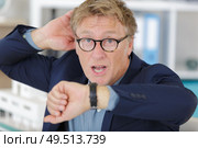 portrait of a man time and management. Стоковое фото, агентство Ingram Publishing / Фотобанк Лори
