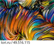 Paint Motion series. Saturated curving color strands on the subject of art, creativity and movement. Стоковое фото, агентство Ingram Publishing / Фотобанк Лори