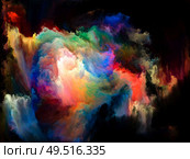 Color Flow series. Backdrop of streams of digital paint on the subject of music, creativity, imagination, art and design. Стоковое фото, агентство Ingram Publishing / Фотобанк Лори