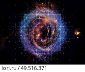 Math Universe series. Background design of digits and elements of space on the subject of mathematics, science, education and modern technology. Стоковое фото, агентство Ingram Publishing / Фотобанк Лори