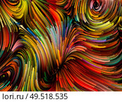 Paint Motion series. Abstract curving color strands on the subject of art, creativity and movement. Стоковое фото, агентство Ingram Publishing / Фотобанк Лори