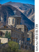 Fiagdon Monastery in North Ossetia. Mountains of the Caucasus. Стоковое фото, агентство Ingram Publishing / Фотобанк Лори