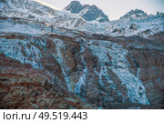 glacier in the mountains of the Caucasus. North Ossetia. Стоковое фото, агентство Ingram Publishing / Фотобанк Лори