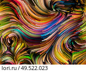 Paint Motion series. Saturated curving color strands on the subject of art, creativity and movement. Стоковое фото, агентство Ingram Publishing / Фотобанк Лори
