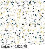 Terrazzo seamless pattern design with hand drawn rocks. Abstract modern background, flat vector illustration. Стоковая иллюстрация, агентство Ingram Publishing / Фотобанк Лори