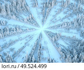 Displacement Worlds series. 3D rendering of abstract pattern on the subject of science, modern technology and education. Стоковое фото, агентство Ingram Publishing / Фотобанк Лори