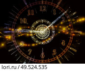 Time Space. Faces of Time series. Image of clock dials and abstract elements in conceptual relevance to science, education and modern technologies. Стоковое фото, агентство Ingram Publishing / Фотобанк Лори