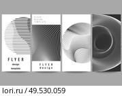 The minimalistic vector illustration of the editable layout of flyer, banner design templates. Geometric abstract background, futuristic science and technology concept for minimalist design. The minimalistic vector illustration of the editable layout of flyer, banner design templates. Geometric abstract background, futuristic science and technology concept for minimalist design. Стоковая иллюстрация, агентство Ingram Publishing / Фотобанк Лори