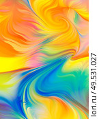 Moving Paint. Visual Perfume series. Arrangement of vibrant flow of hues and gradients on the subject of art, design and technology. Стоковое фото, агентство Ingram Publishing / Фотобанк Лори