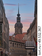 Dresden in Germany. architecture of the reconstructed old city. Стоковое фото, агентство Ingram Publishing / Фотобанк Лори