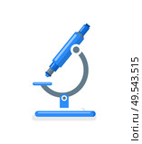 Microscope scientific device for zooming substances vector. Isolated icon of appliance used in biology and chemistry, biochemists analysis and development. Microscope Scientific Device Zooming Substances. Стоковая иллюстрация, агентство Ingram Publishing / Фотобанк Лори