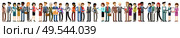Big banner of business people. Managers, directors and secretaries. Vector illustration. Стоковая иллюстрация, агентство Ingram Publishing / Фотобанк Лори
